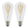 Castorama 2 Ampoules à Filament LED Diall E27 4W Blanc Chaud