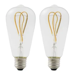 Castorama 2 Ampoules à Filament LED Diall E27 4W Blanc Chaud