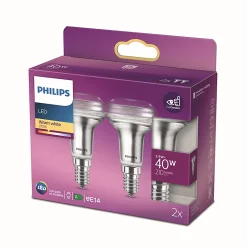 Castorama 2 Lampes LED Philips Réflecteur R50 E14 40W Blanc Chaud Philips
