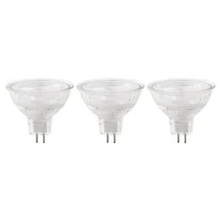 Castorama 3 Ampoules LED Diall Réflecteur Transparentes GU5.3 4,7W=35W Blanc Chaud