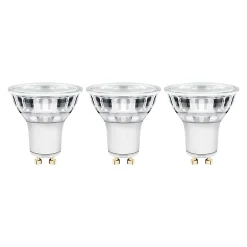 Castorama 3 Ampoules LED GU10 Spot 4,5W=50W Blanc Neutre