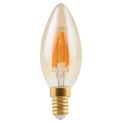 Castorama Ampoule à Filament Flamme LED Diall E14 5W=35W Blanc Chaud