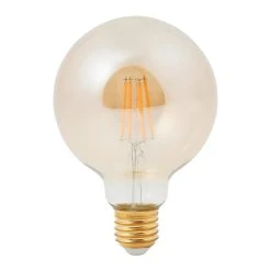 Castorama Ampoule à Filament Globe LED Diall E27 Ø95mm 6W=40W Blanc Chaud