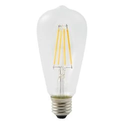 Castorama Ampoule à Filament ST64 LED Diall E27 6,5W=60W Blanc Chaud