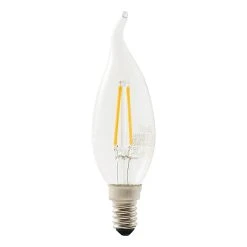 Castorama Ampoule LED à Filament Flamme E14 250lm 1.8W = 25W Ø3.5cm Diall Blanc Chaud