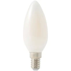 Castorama Ampoule LED à Filament Flamme E14 470lm 3.4W = 40W Ø3.5cm Diall Blanc Neutre