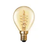 Castorama Ampoule LED à Filament Globe Ambre Petit Culot à Visser (E14) 180 Lm 3 W Blanc Chaud Diall