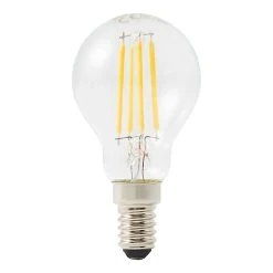 Castorama Ampoule LED à Filament Mini Globe E14 470lm 3.4W = 40W Ø4.5cm Diall Blanc Chaud