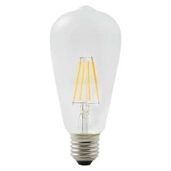 Castorama Ampoule LED à Filament ST64 E27 470lm 3.4W = 40W Ø6.4cm Diall Blanc Chaud