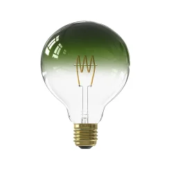 Castorama Ampoule LED Colors Nora Dimmable E27 Globe ⌀ 12,5cm 130lm 4W Blanc Chaud Calex Vert