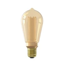 Castorama Ampoule LED Crown Glassfib Dimmable E27 ST64 ⌀ 6,4cm 100lm 3,5W Blanc Chaud Calex Or