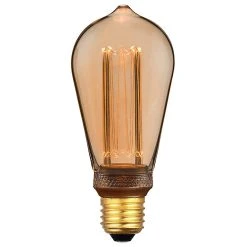 Castorama Ampoule LED Décorative Rétro Dimmable E27 ⌀6.4cm 120lm 3,5W Doré Blanc Chaud Nordlux