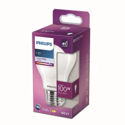 Castorama Ampoule LED E27 A60 1521lm 10.5W IP20 Blanc Froid Philips