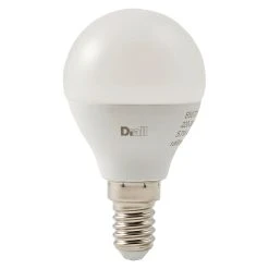 Castorama Ampoule LED Mini Globe E14 470lm 4.2W = 40W Ø4.5cm Diall Blanc Chaud
