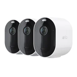 Castorama Caméra De Vidéosurveillance Sans Fil Arlo Pro4 2K Blanche, Lot De 3