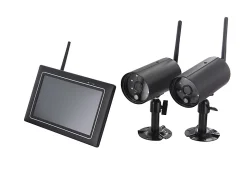 Castorama Kit Vidéosurveillance Intérieur Et Extérieur - 2 caméras Chacon 1080P - 4 canaux - 2 To
