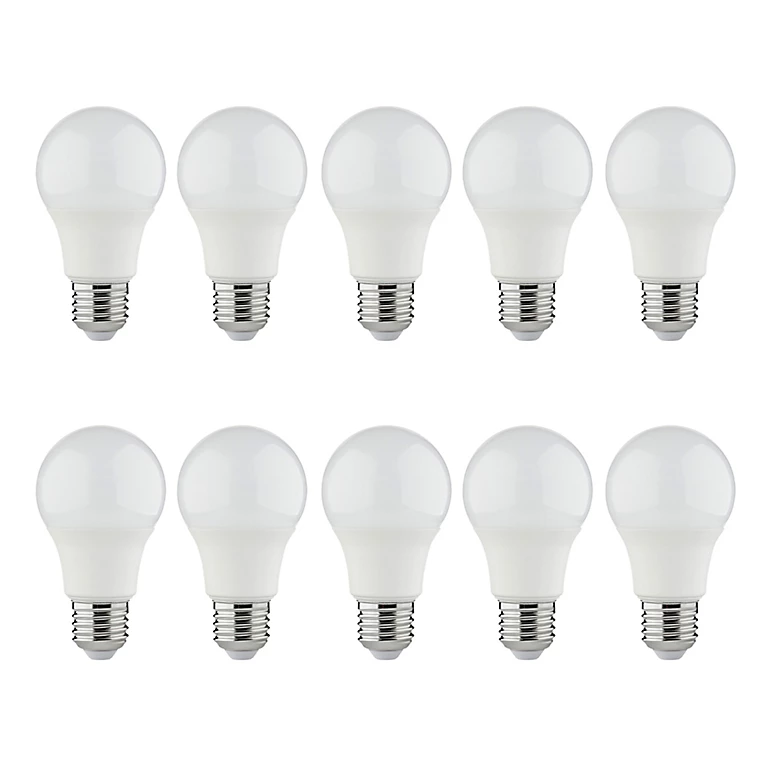 Castorama Lot 10 Ampoules LED E27 806lm 8W Blanc Neutre Diall L.20,7 X ⌀6 Cm 1 Castorama Lot 10 Ampoules LED E27 806lm 8W Blanc Neutre Diall L.20,7 X ⌀6 Cm