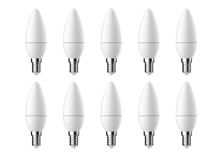 Castorama Lot 10 Ampoules LED Flamme E14 250lm 2.2W = 25W Ø3.5cm Diall Blanc Neutre 1 Castorama Lot 10 Ampoules LED Flamme E14 250lm 2.2W = 25W Ø3.5cm Diall Blanc Neutre