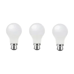 Castorama Lot 3 Ampoules LED A60 B22 806lm 7.3W = 60W Ø6cm Diall Blanc Neutre