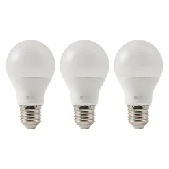 Castorama Lot 3 Ampoules LED A60 E27 806lm 7.3W = 60W Ø6cm Diall Blanc Chaud