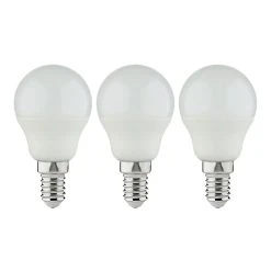 Castorama Lot 3 Ampoules LED Mini Globe E14 470lm 4.2W = 40W Ø4.5cm Diall Blanc Neutre