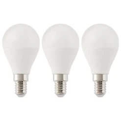 Castorama Lot 3 Ampoules LED Mini Globe E14 470lm 5.3W = 40W Ø4.5cm Diall RVB Et Blanc Chaud Aux Nuance Blanc Froid