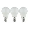 Castorama Lot 3 Ampoules LED Mini Globe E14 806lm 6.5W = 60W Ø4.5cm Diall Blanc Chaud