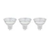 Castorama Lot 3 Ampoules LED MR16 GU5.3 345lm 3.4W = 35W Ø4.4cm Diall Blanc Neutre