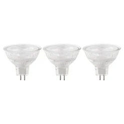 Castorama Lot 3 Ampoules LED MR16 GU5.3 621lm 6.1W = 50W Ø4.5cm Diall Blanc Neutre