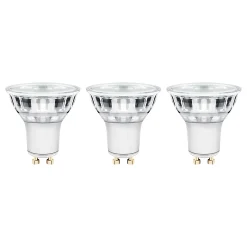 Castorama Lot 3 Ampoules LED Spot Réflecteur GU10 345lm 3.6W = 35W Ø5cm Diall Blanc Neutre
