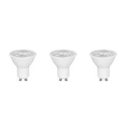 Castorama Lot 3 Ampoules LED Spot Réflecteur GU10 345lm 3.6W = 50W Ø5cm Diall Blanc Neutre
