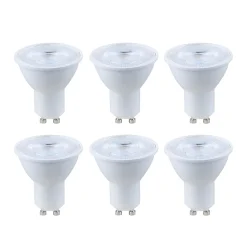 Castorama Lot 6 AmpoulesLED Spot Réflecteur GU10 345lm 3.6W = 50W Ø5cm Diall Blanc Chaud
