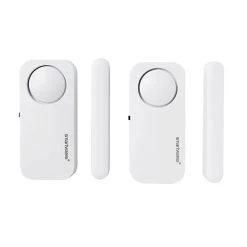 Castorama Mini Alarme à 2 Détecteurs D'ouverture Magnétique + Sirène